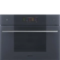 Kompaktowy piekarnik parowy z mikrofalą do zabudowy SMEG SO4106WAPG Omnichef Neptune Grey