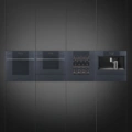Piekarnik SMEG SO4102M1G Micro combi Neptune Grey, kompaktowy z funkcją mikrofali - obrazek 3