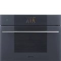 Kompaktowy piekarnik z mikrofalą do zabudowy SMEG SO4104M2PG Speedwave Neptune Grey