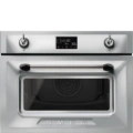 Piekarnik SMEG SO4902M1X Micro combi Stal nierdzewna, kompaktowy z funkcją mikrofali Kompaktowy piekarnik z mikrofalą do zabudowy SMEG SO4902M1X Micro combi Stal nierdzewna