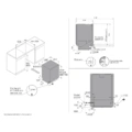 Zmywarka do zintegrowanej zabudowy ASKO DFI747U/1 60 cm - Rysunek techniczny