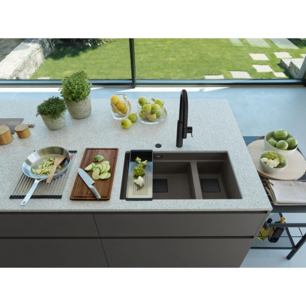 Zlewozmywak Franke Kanon KNG 160-46-21 Fragranite Łupkowy szary/Czarny odpływ 125.0737.899 - Ekspert-AGD.com 4