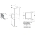 Kuchenka mikrofalowa Gorenje BM251SG2BG Czarny Kuchenka mikrofalowa z grillem do zabudowy Gorenje BM251SG2BG Czarny - Schemat zabudowy