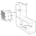 Piekarnik parowy do zabudowy Gorenje BSA6747DGWI Czarny - Schemat instalacji