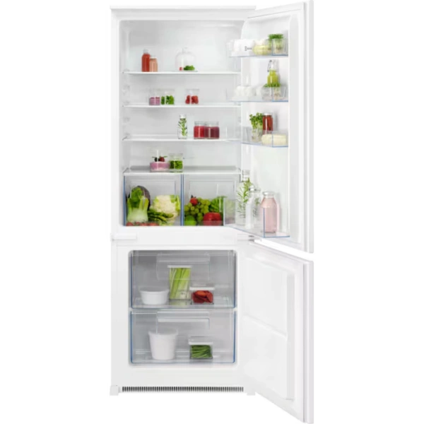 Chłodziarko-zamrażarka dwudrzwiowa do zabudowy z dolnym zamrażalnikiem Electrolux LNS5LD14S ColdSense 144,1 cm 500