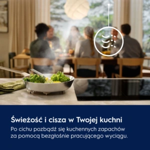 Okap Electrolux LFG825K AutoSense Hob2Hood Breeze 54 cm Czarny, zintegrowany Okap do zabudowy Electrolux LFG825K AutoSense Hob2Hood Breeze 54 cm Czarny 04