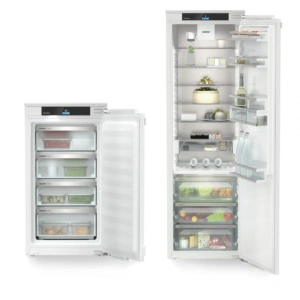 Zestaw do zabudowy Liebherr składający się z Chłodziarki IRBbi 5150 Prime BioFresh oraz Zamrażarki IFNci 3954 Prime NoFrost
