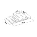 Okap Falmec Mirage 100 Inox 800 m3/h, sufitowy, z pilotem Okap sufitowy Falmec Mirage 100 Inox 800 m3h z pilotem 02