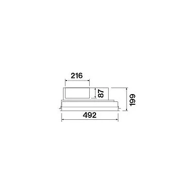Okap Falmec Mirage 100 Inox 800 m3/h, sufitowy, z pilotem 3 Okap sufitowy Falmec Mirage 100 Inox 800 m3h z pilotem 03