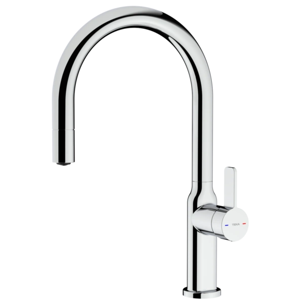 Bateria kuchenna Teka OVAL 9381 Chrom z wyciąganą wylewką