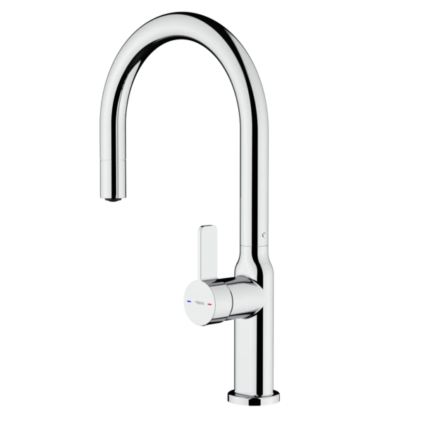 Bateria kuchenna Teka OVAL 9381 Chrom z wyciąganą wylewką 116020011 - Ekspert-AGD.com 2