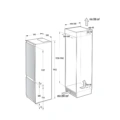 Chłodziarko-zamrażarka Gorenje NRKI519E82WF NoFrost Chłodziarko-zamrażarka do zabudowy Gorenje NRKI519E82WF NoFrost G800 193,2 cm - Schemat zabudowy
