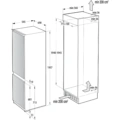 Chłodziarko-zamrażarka do zabudowy Gorenje NRKI619D61WFE NoFrost G600 193,6 cm - Schemat zabudowy