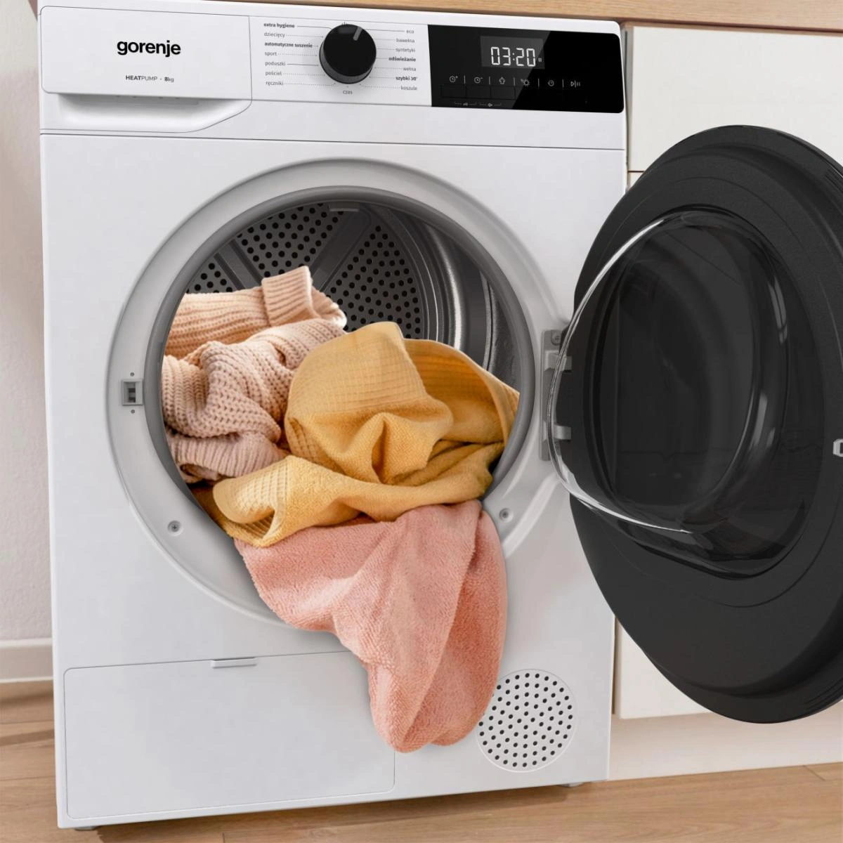 Suszarka Gorenje DHNA82/PL 8 kg, wolnostojąca, z pompą ciepła 14 Suszarka Gorenje DHNA82/PL 8 kg, wolnostojąca, z pompą ciepła - Ekspert-AGD.com 14