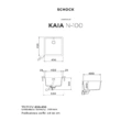 Zlewozmywak SCHOCK KAIA N-100 Puro CRISTADUR® - Schemat instalacji