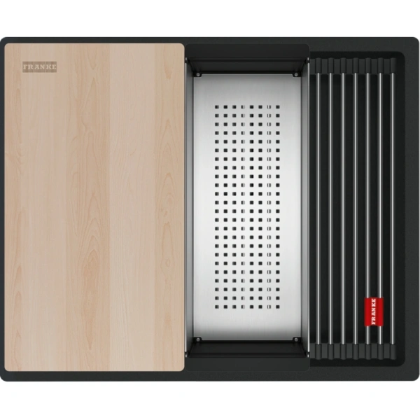 Zlewozmywak Franke Kanon KNG PRO 110-52 Czarny mat/Czarny odpływ + Bateria Active L Twist Czarny mat 125.0749.686 - Ekspert-AGD.com 2