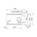 Zlewozmywak Franke Kanon KNG PRO 110-62 Orzechowy Fragranite 125.0749.666 Zlewozmywak Franke Kanon KNG PRO 110-62 Orzechowy Fragranite 125.0749.666 - obrazek 3