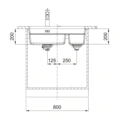 Zlewozmywak Franke Kanon KNG PRO 160-46-21 Czarny mat/Czarny odpływ + Bateria Active L Twist Czarny mat 125.0749.687 Zlewozmywak Franke Kanon KNG PRO 160-46-21 Czarny mat/Czarny odpływ + Bateria Active L Twist Czarny mat 125.0749.687 - obrazek 7
