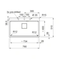 Zlewozmywak Franke Kanon KNG PRO 610-73 FTL Czarny mat Fragranite 114.0749.641 - obrazek 3