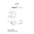 Zlewozmywak SCHOCK MONO D-100S Magnolia CRISTADUR - obrazek 2