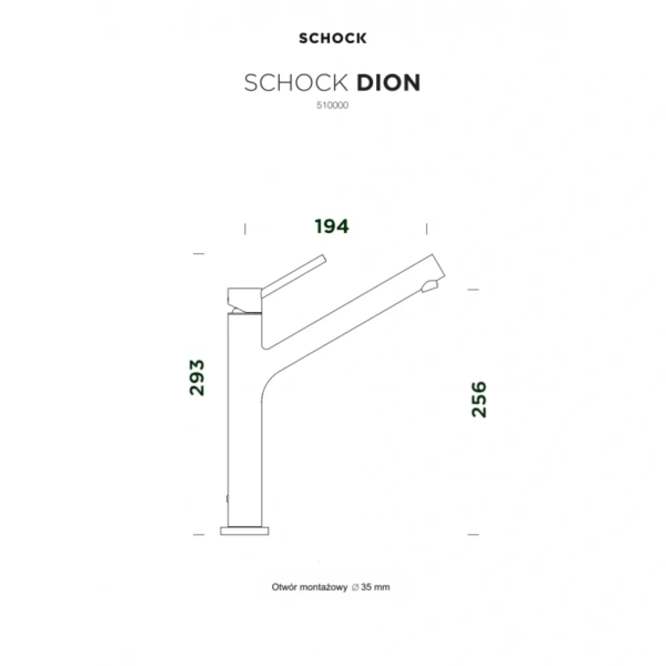 Bateria kuchenna SCHOCK DION 510.000 COB Copper Brushed ze stałą wylewką - Ekspert-AGD.com 4