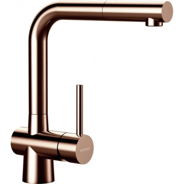 Bateria kuchenna SCHOCK LAIOS 517.120 COB Copper Brushed z wyciąganą wylewką