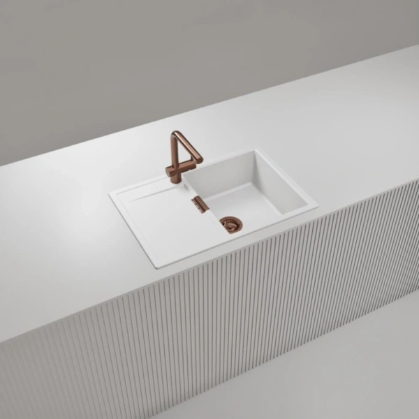 Bateria kuchenna SCHOCK LAIOS 517.120 COB Copper Brushed z wyciąganą wylewką - Ekspert-AGD.com 2