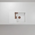Bateria kuchenna SCHOCK LAIOS 517.120 COB Copper Brushed z wyciąganą wylewką - obrazek 3