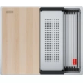 Zlewozmywak Franke Box BXX PRO 210/110-50 Stal szlachetna 127.0749.858 wraz z akcesoriami w komplecie: wkładka ociekowa + rollmata + drewniana deska kuchenna