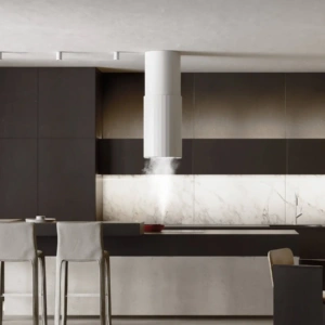 Okap Ciarko Design Roto W White, wyspowy CDW3803B - Ekspert-AGD.com
