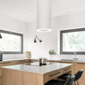 Okap Ciarko Design Tubus W White, wyspowy CDW3801B - Ekspert-AGD.com