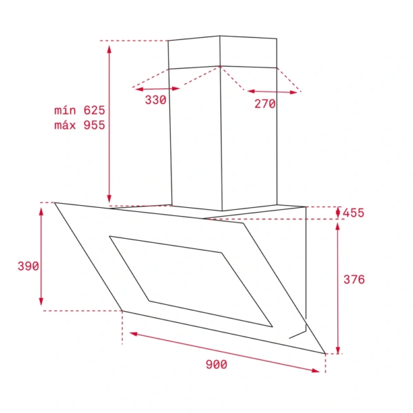 Okap Teka DLV 985 LB 90 cm Brązowy, przyścienny 112930005 - Ekspert-AGD.com 12