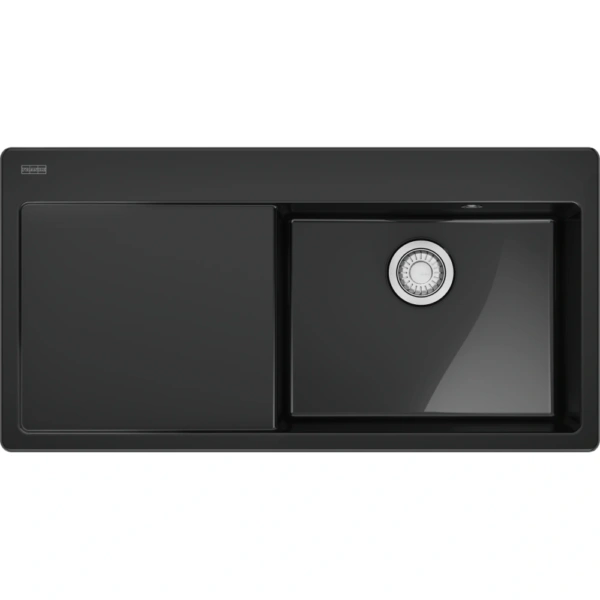 Zlewozmywak Franke MythosX MYK 611-100 Onyx Fraceram, Lewy ociekacz 124.0749.508
