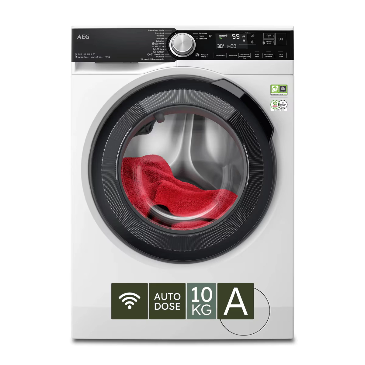Pralka AEG LFR85166QP PowerCare AutoDose 10 kg, wolnostojąca - Ekspert-AGD.com 26