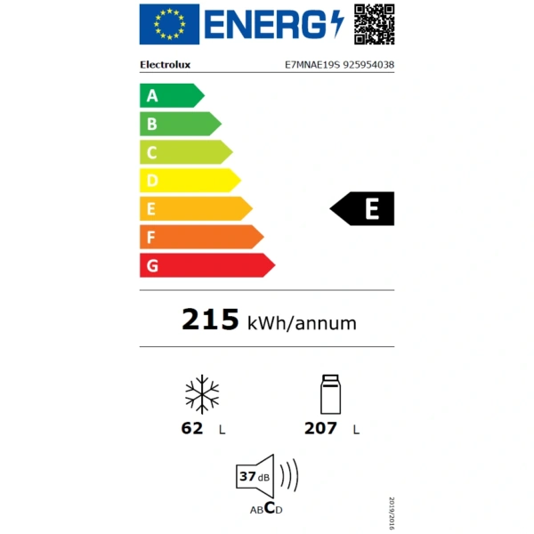 Chłodziarko-zamrażarka Electrolux E7MNAE19S TwinTech NoFrost Cooling 360 14 Chłodziarko-zamrażarka Electrolux E7MNAE19S TwinTech NoFrost Cooling 360 - Ekspert-AGD.com 14