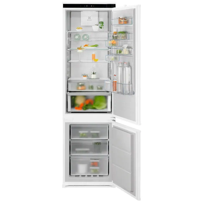 Chłodziarko-zamrażarka Electrolux E8CNGD19S TwinTech NoFrost Cooling 360 14 Chłodziarko-zamrażarka do zabudowy Electrolux E8CNGD19S TwinTech NoFrost Cooling 360°C MultiSpace CustomFlex 188,4 cm 800
