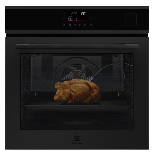 Piekarnik parowy do zabudowy Electrolux EOP7X87E SenseCook SteamCrisp Czarny matowy 600