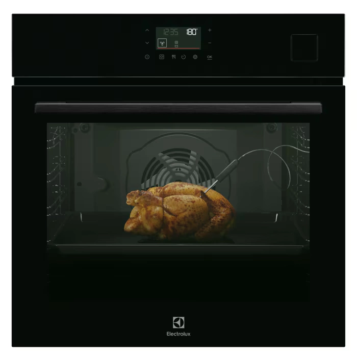 Piekarnik parowy do zabudowy Electrolux KOP7S37Z SenseCook SteamCrisp Czarny 600